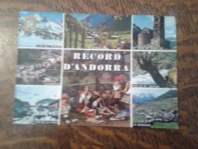 carte postale record d'andorra llac del pessons , arinsal