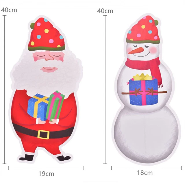 Outdoor Weihnachtsdekoration Hofschild Pfahl Garten Rasen Terrasse Weihnachtsmann Schneemann 3