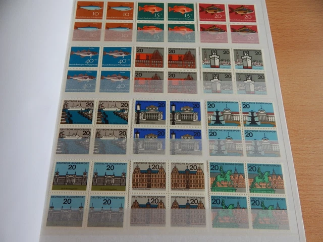 Lot postfrischer Viererblocks nur SM/ZM, dabei komplette Sätze