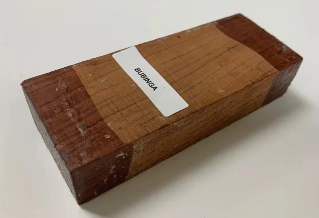 Bubinga Messer Maßstab / Werkzeug Griff Turning Wood Blank Holz Block 5 " x 1-1/