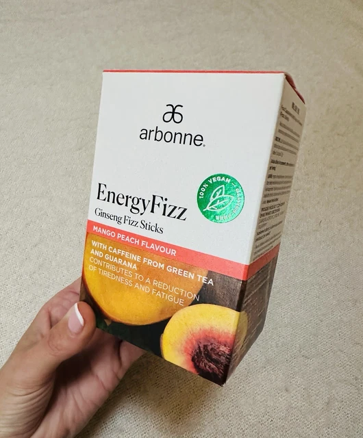 ARBONNE CAFFEINE FREE MangoPeach Energy Fizz 30 Sticks RRP £59 £24.99 PicClick UK