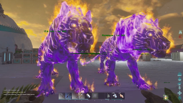 ARK SURVIVAL ASCENDED pve GROWN pair pyromane 100% IMPRINT male and ...