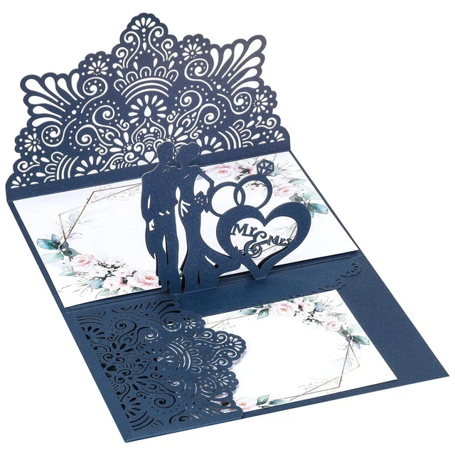 Biglietto Pop-Up 3D Albero Di Ciliegio In Fiore - Per Matrimoni, San Valentino, Compleanni, Auguri Romantic