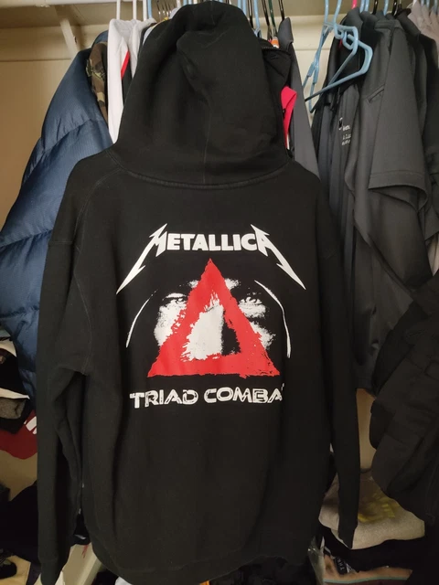 Metallica Triad Combat 2021  texas mma fighting hoodie pull over jacket rare