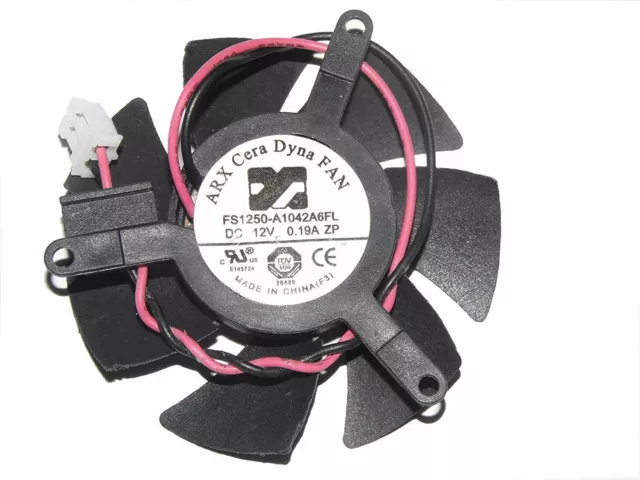 For ARX FS1250-A1042A6FL DC 12V 0.19A Server Round Fan 2-pin