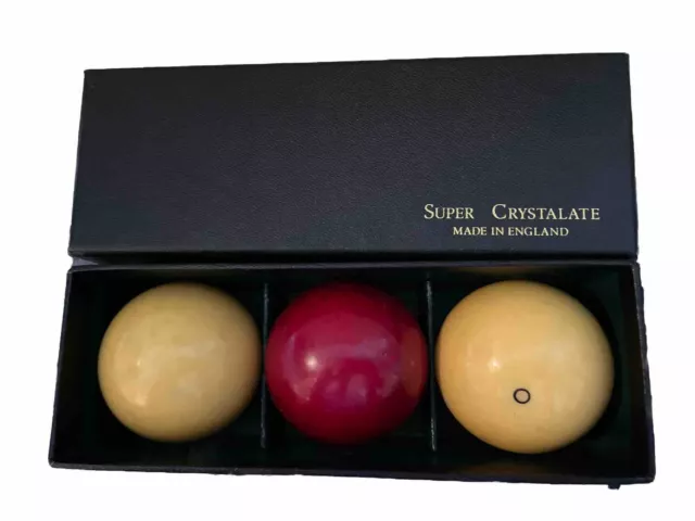 SUPER CRYSTALATE BILLIARD POOL BALLS Made in England $22.00
