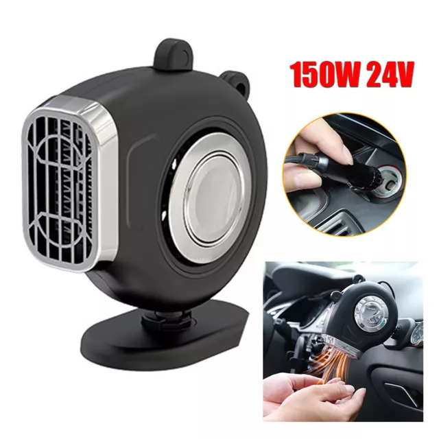 1x 150W 24V Portable Car Truck Heater Mini Electric Heated Winter Heating Warmer