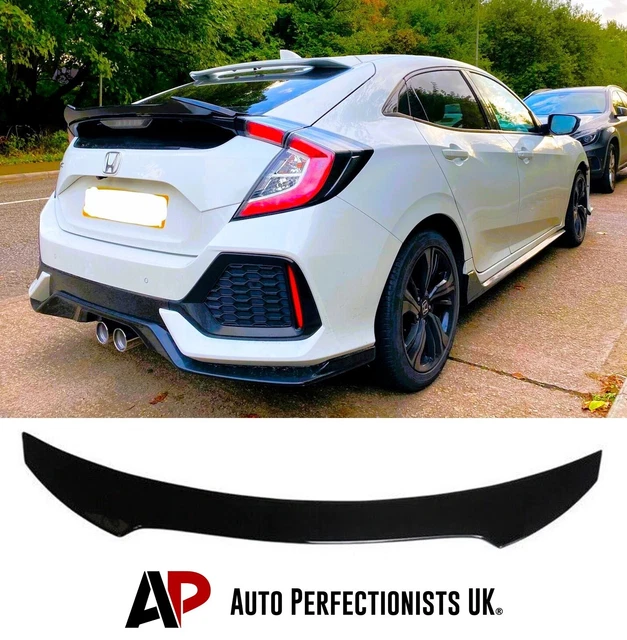 Auto Perfectionists UK Gloss Black Rear Boot Spoiler Lip Wing For Honda Civic FK7 10th Gen (2016-2020) - Type R Style