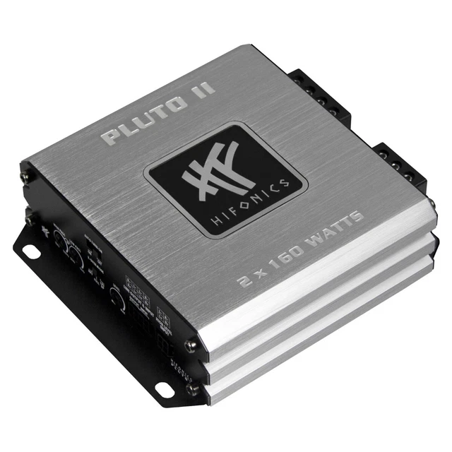 Micro amplificatore di potenza a 2 canali 320W 2Ohm 115x35x127mm HiFonics PLU...