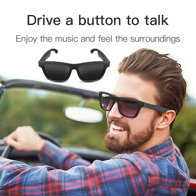 E10 Wireless Sunglasses Long Standby Time Rainproof Bluetooth-compatible Voice