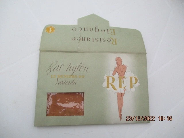Bas Nylon à Couture Vintage Cinderella - Taille 3 - Marron - Neuf Avec étiquettes - Pour Soirée