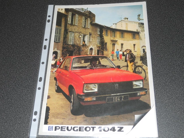 PHOTO DE PRESSE / press photo original Peugeot 104 Coupé ZS 1979 EUR 5,50 - FR