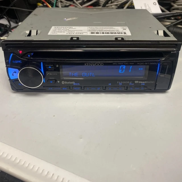 USED KENWOOD KDCBT362U Radio CD Player With Power Harness & Remote