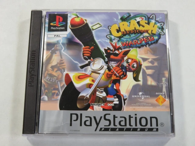 CRASH BANDICOOT 3 Warped Sony Playstation 1 (Ps Platinum) Pal-Euro