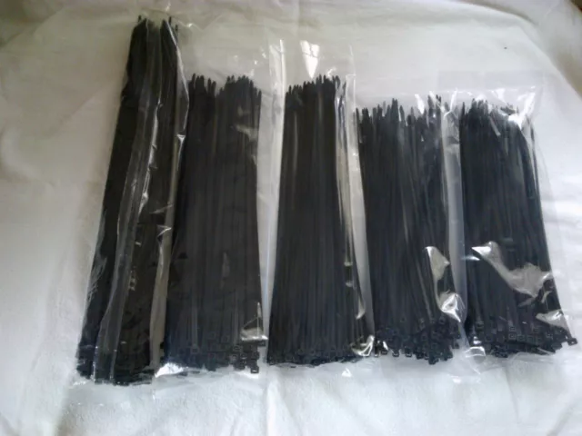 500x Kabelbinder Kabelband Wandhalter Halter Sortiment Box gefüllt Set  schwarz