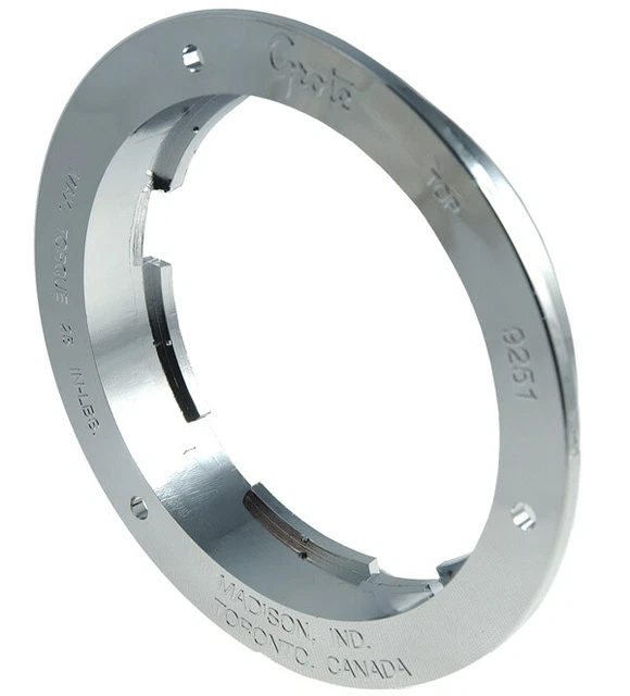 Grote 92513 Theft-Resistant Flange For 4" Round Lights (Chrome Plated)