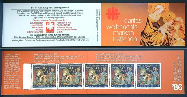 Berlin 1986 MiNr. 769 postfrisch Caritas Markenheftchen