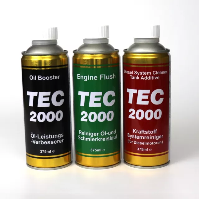 1 x TEC 2000 Oil Booster 1 x Engine Flush 1 x  Diesel Injector &  Fuel Cleaner