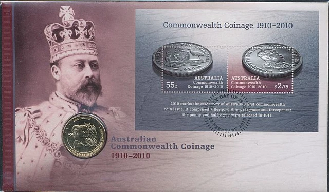 Australia: 2010 Centenary of Coinage $1 PNC Cat $20