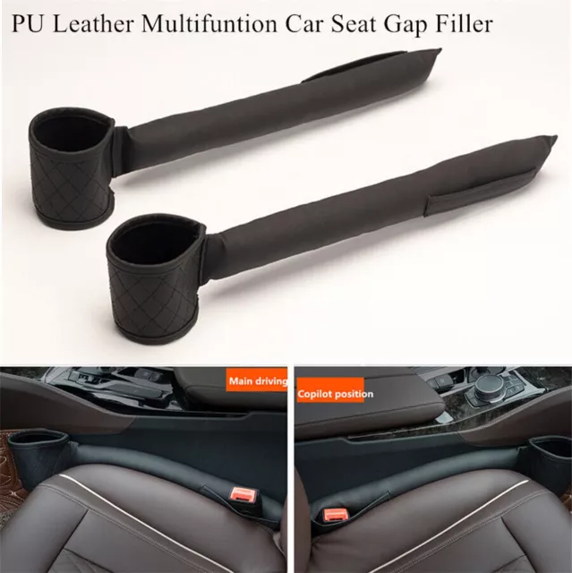 PU LEATHER CAR Seat Gap Filler Pockets Auto Crevice Storage $19.51 -  PicClick AU