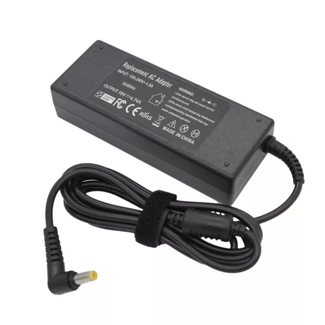 CHARGEUR POUR ACER ASPIRE 19V 4.74A 90W 5.5x1.7mm model dans descript