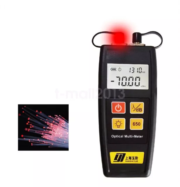 New Fiber Optical Power Meter -70~+6dBm 50mW Cable Tester Visual Fault Locator