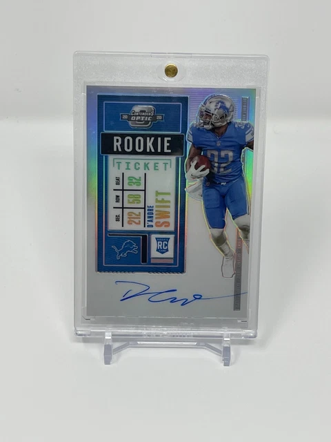 2020 Panini Contenders Optic D'Andre Swift Auto Prizm RC #115