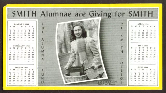 Smith Alumnae Giving for Smith blotter 1944