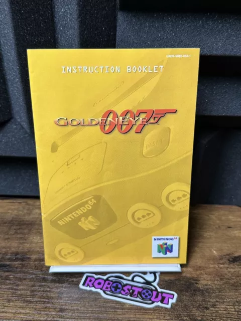 007 Goldeneye N64 Nintendo 64 Instruction Manual Only⭐