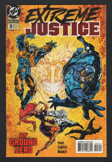 EXTREME JUSTICE #3, 1995, DC Comics, VF/NM CONDITION, AT GROUND ZERO!
