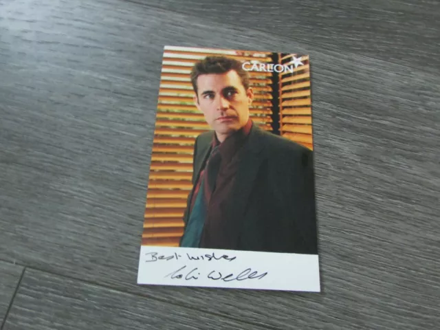 Colin Wells Original Hand Signed Crossroads Promotional Cast Card Photo