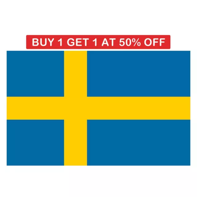 Sweden National Flag 5X3 Ft Indoor Outdoor Decoration World Cup Fans Support