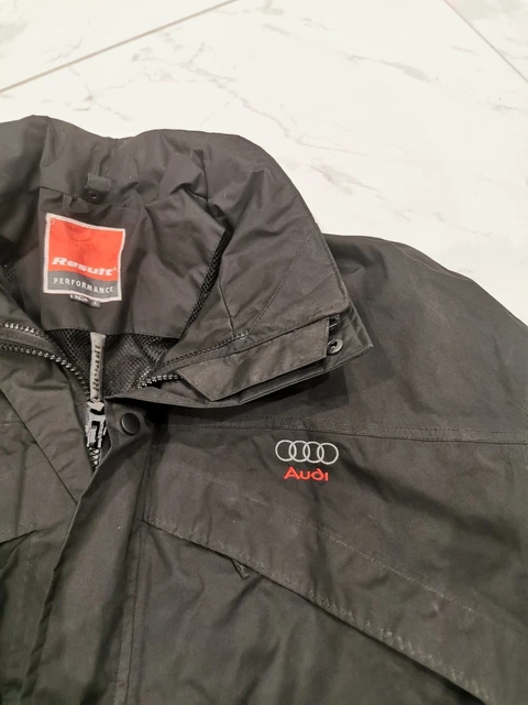 Audi Logo Result Performance Softshell Jacket Size XL - Black Zipped Jacket 2