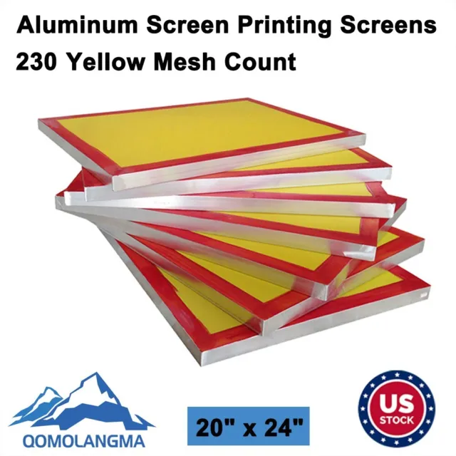 Colovis 30 PCS Screen Printing Kit for Home or Small Business, Include 3Pcs Screen  Printing Frames with Mesh, 2 Pcs Squeegees, 5 Pcs Inkjet Transparency Film,  Masking Tape, etc