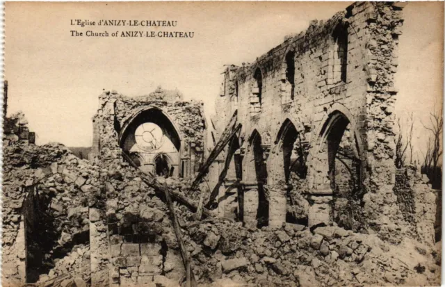 CPA AK Militaire - L'Eglise d'Anizy-le-Chateau - Ruines (697105)
