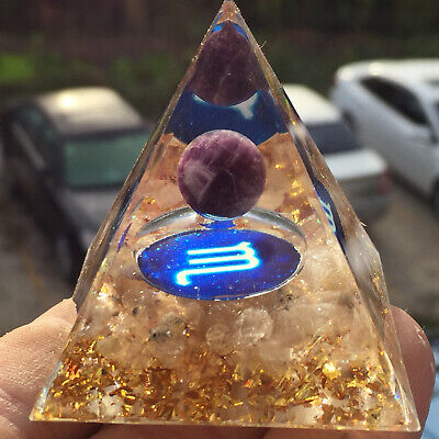 5*5*5cm Orgonite Pyramid  ， Chakra Energy quartz crystal healing 1pc