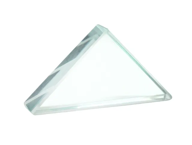 Right Angle Refraction Prism, 35x35x45mm Sides - Flint Glass - Eisco Labs