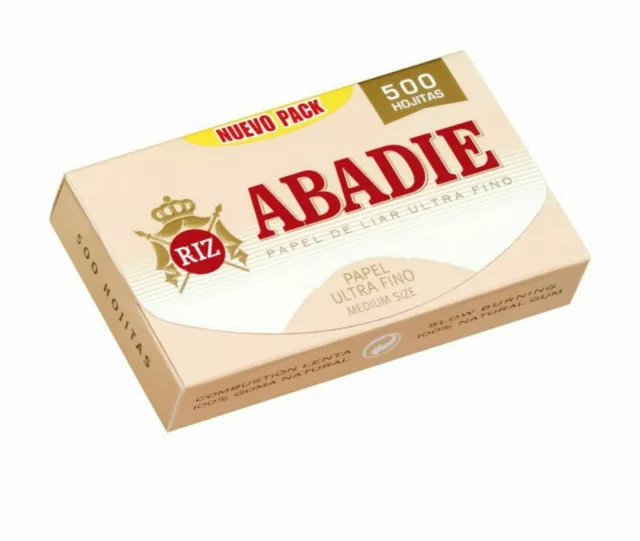 Papel ABADIE 10 libritos. 500 hojas por librito. Tamaño 1 1/4 normal. Liar Fino