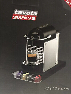 Myiosus Nespresso Cassetto per cialde da caffè con piedini antiscivolo per 45 capsule Nespresso 1 panno per la pulizia organizer per capsule di caffè 