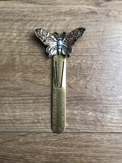 Vintage Metal Butterfly Bookmark