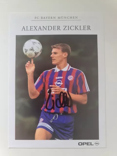 Alexander Zickler ◇◇ Fc B ◇◇ Org. Handsignierte Autogrammkarte ◇◇ Rarität