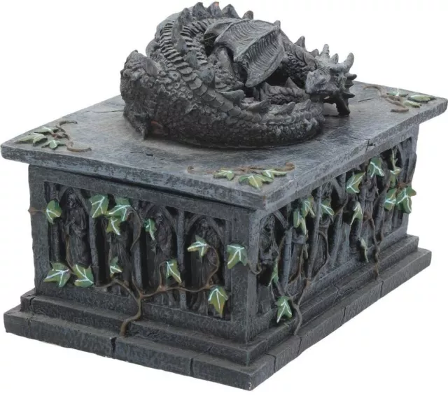 Nemesis Now NOW102 Dragon Tarot Box schwarz, Harz, 18 cm