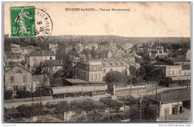 95 ENGHIEN LES BAINS - vue sur montmorency
