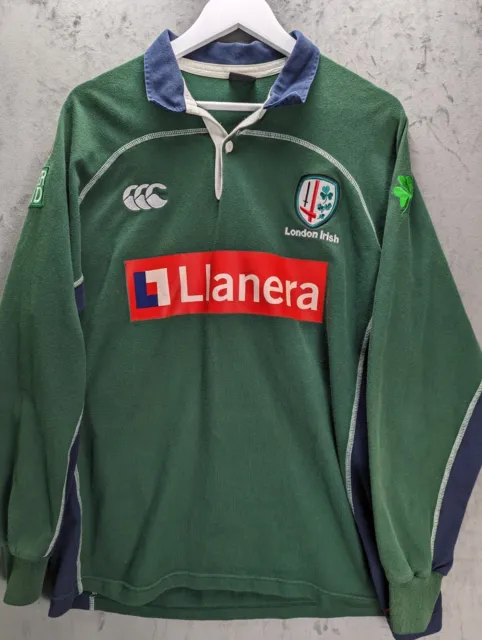 Canterbury Of New Zealand London Irish Rugby Shirt Size XL Oversized Long Sleeve