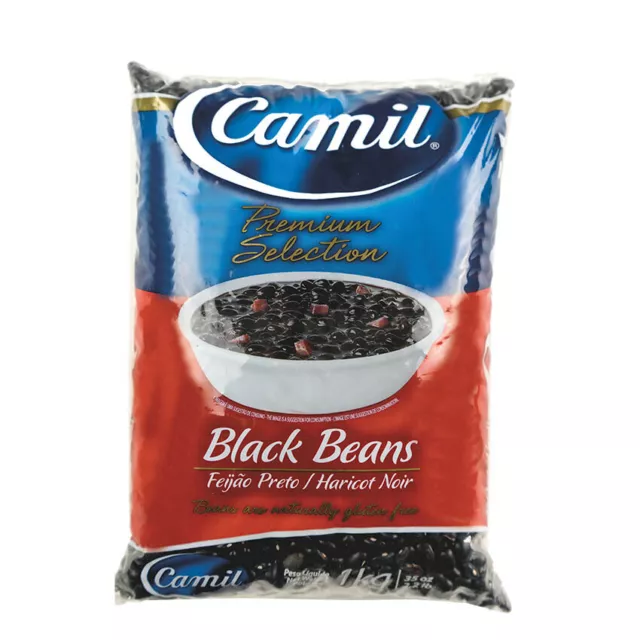 CAMIL Schwarze Bohnen Feijão Preto 1kg (5,32 EUR/kg)