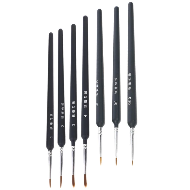 7 Pcs Pennelli Per Dipingere Pennello Pittura Pennelli Per Pittura Miniatura