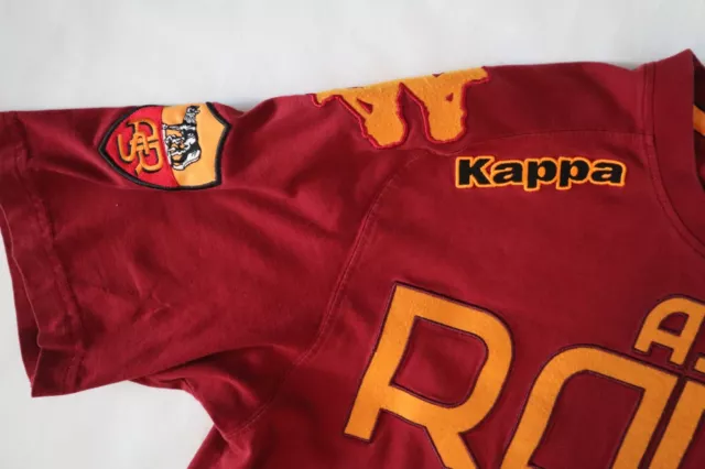 VINTAGE KAPPA AS Roma T-Shirt Football Soccer Rome Stitched Xtra Large ...