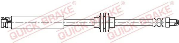Quick Brake 32.813 Tubo Freno per Fiat Panda Posteriore + Scatola 04->