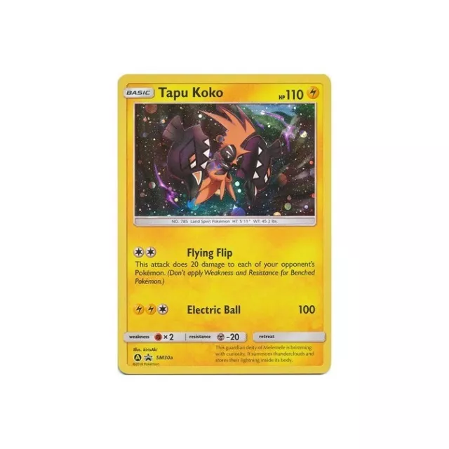 Pokemon Black Star Promo Card: TAPU KOKO GX - SM33 - HALF ART PRIME HO -  Recaptured LTD