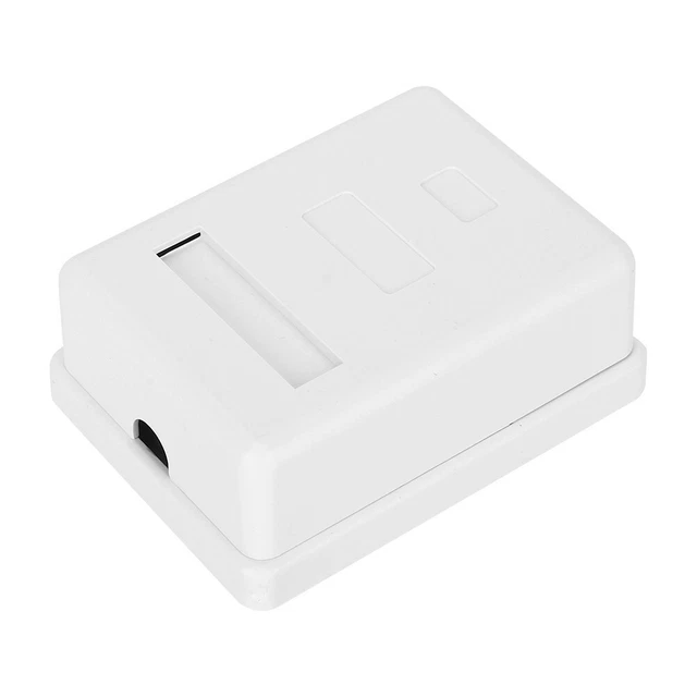 2Pcs Networks Box RJ45-8P8C Networks Box CAT6 Desktop Information Box Single